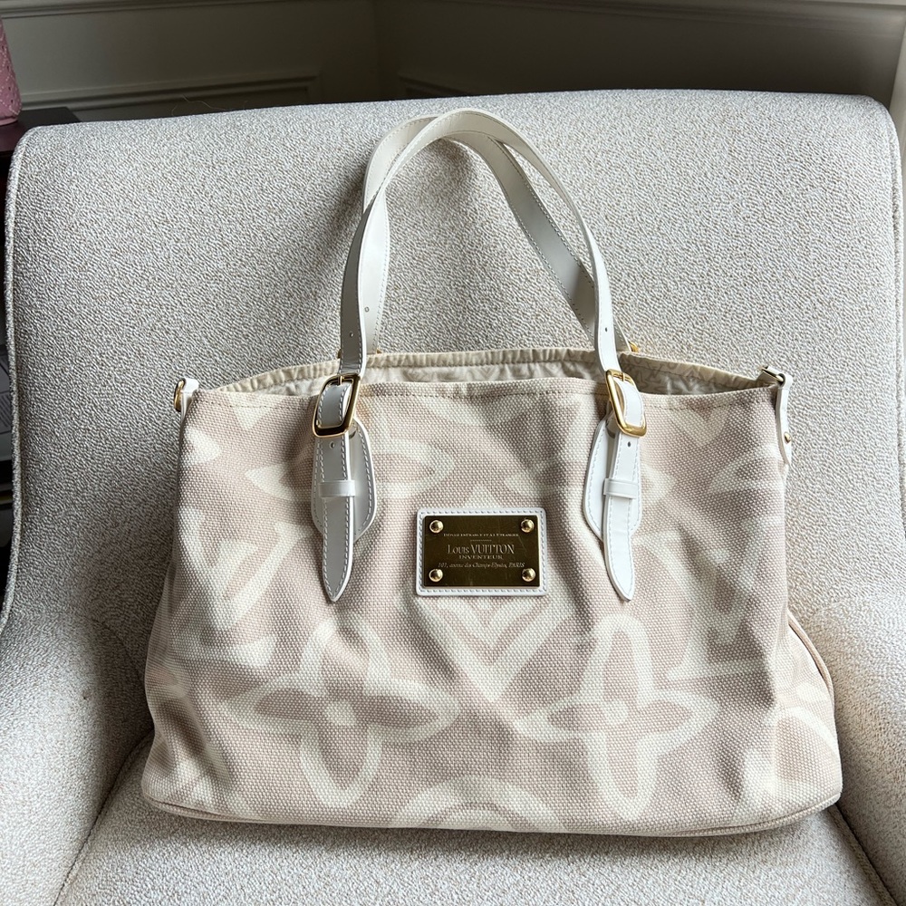 Louis Vuitton Tahitienne Cabas  Canvas Tote, second hand